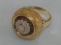Preview: Antikschmuck: Diamantring 14 Diamanten 0.65 ct. 585er Gold, Größe 61, Gewicht: 11,3g