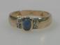 Preview: Saphir- Diamantring aus 585er Gold, Größe 56, Gewicht: 3,4g