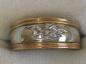 Preview: Diamantring mit 0.10 ct. aus 750er Weiss / Gelbgold, Größe 55, Gewicht: 6,0g