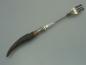 Preview: Gabel aus 800er Silber mit "Horngriff" Gewicht: 30,3 Gramm