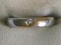 Preview: Platin Diamantring, 950er Platin mit leichtem Goldstreifen, Gewicht: 6,8g