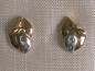 Preview: Neuware: Ohrstecker aus 585er Gelbgold mit Weissgold abgesetzt und Diamanten, Gewicht: 1,9g. Erheblich reduziert!
