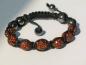 Preview: Cham Cham Geflochtenes Armband aus Textil und Kunststoff in Braun/Schwarz