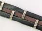 Preview: Akzent Armband aus Echtleder und Edelstahl