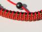 Preview: Cham Cham Geflochtenes Armband aus Textil mit Zirkonia - Rot-