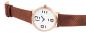 Preview: Excellanc Damenuhr mit braunem Kunstlederband