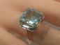 Preview: Aquamarin Edelsteinring mit 11,5 ct aus 585er Gold, Größe 51, Gewicht: 6,4g