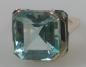 Preview: Aquamarin Edelsteinring mit 11,5 ct aus 585er Gold, Größe 51, Gewicht: 6,4g