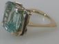 Preview: Aquamarin Edelsteinring mit 11,5 ct aus 585er Gold, Größe 51, Gewicht: 6,4g