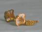 Preview: Absolut ausgefallen: Mattierte Ohrringe aus 750er Gelbgold mit Applikationen Gewicht: 6,4 Gramm