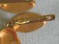 Preview: Absolut ausgefallen: Mattierte Ohrringe aus 750er Gelbgold mit Applikationen Gewicht: 6,4 Gramm