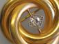 Preview: Wunderschöne Brosche aus 585er Gold mit Diamant, Gewicht: 4,8g