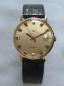 Preview: Vintage Herrenarmbanduhr "Eusi" Automatikwerk, 585er Gold mit Lederband