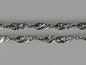 Preview: Diamantierte Halskette im Phantasiemuster, 925er Sterlingsilber, Länge 50,3 cm, Gewicht: 9,0g