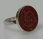 Preview: Ring aus 925er Sterlingsilber mit Schmuckstein, Größe 58, Gewicht: 7,2g