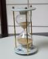 Preview: Vintage Rarität Meissen große Sanduhr 18 cm, Zwiebelmuster, kobaltblau, weißer Rand