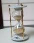 Preview: Vintage Rarität Meissen große Sanduhr 18 cm, Zwiebelmuster, kobaltblau, weißer Rand