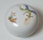 Preview: Vintage Meissen Deckeldose, rund, Drachen und Vogeldekor