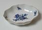 Preview: Vintage Meissen Schale, Blumendekor, kobaltblau mit Goldrand, Mod. 1
