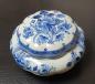Preview: Vintage Delft Porzellan Deckeldose mit Blumenmuster De Porceleyne Fles