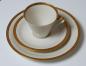Preview: Vintage: Einzelgedeck J. Seltmann Vohenstrauß Kaffeetasse, Unterteller, Kuchenteller Goldrand