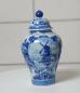 Preview: Vintage Delft Porzellan Deckelvase "Delfter Fayence" von 1967 mit Zertifikat