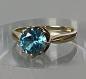 Preview: Swiss Blue Topas Ring mit 2.0 Karat, 585er Gold, Größe 54, Gewicht: 3,5g