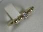 Preview: Diamantring (Solitär) aus 585er Gold, Größe 53, Gewicht: 1,9g