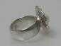 Preview: Ring mit Perle und drei Zirkonia aus 925er Sterlingsilber, Größe 53, Gewicht: 15,4g