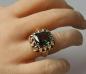 Preview: Antikschmuck: Ring aus 333er Gelbgold mit Spinell Edelstein, Größe 53, Gewicht: 5,0g