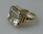 Preview: Vintage: Aquamarin Ring im Emeraldschliff, 585er Gold, Größe 53, Gewicht: 15,7g