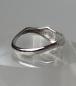 Preview: Ring aus 950er Platin mit Gelbgoldeinlagen und 3 Diamanten, Größe 54 , Gewicht: 3,1g