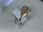 Preview: Ring aus 950er Platin mit Gelbgoldeinlagen und 3 Diamanten, Größe 54 , Gewicht: 3,1g