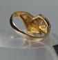 Preview: Ring aus 21 karätigem Gelbgold mit Schmucksteinen, Größe 51, Gewicht: 3,4g