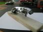 Preview: Große Jaguar Kühlerfigur (verchromt) auf Marmorsockel, Figurlänge ca. 18,5 cm