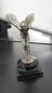 Preview: Rolls-Royce "Spirit of Ecstasy" Kühlerfigur auf Holzsockel (1911), Figurhöhe ca. 12,5 cm