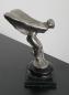 Preview: Rolls-Royce "Spirit of Ecstasy" Kühlerfigur auf Holzsockel (1911), Figurhöhe ca. 12,5 cm