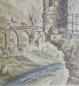 Preview: Farbzeichnung "Turm" von A. BAHC - Schätzpreis 120,- EUR