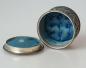 Preview: Vintage: Schmuckdose mit Samtkissen, versilbert, Gesamtgewicht: 91,5g