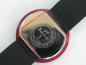 Preview: TimeTech Unisexuhr mit Silikonarmband, rote Umrandung