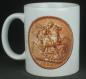 Preview: "Sovereign Edward VII" Kaffeebecher delgrey, 11 fl oz. Keramik weiß