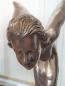 Preview: Große Rolls-Royce "Spirit of Ecstasy" Skulptur auf Marmorsockel, Höhe: 120 cm