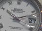 Preview: Rolex Datejust 36, White Roman Dial Weißgoldlünette Jubilee Armband, Ref. 16234