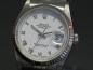 Preview: Rolex Datejust 36, White Roman Dial Weißgoldlünette Jubilee Armband, Ref. 16234