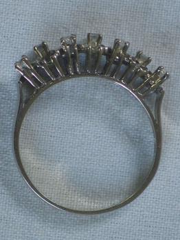 Preview: Diamantring 0.28 ct. aus 750er Weißgold, Größe 57, Gewicht: 3,0g