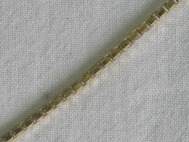 Venezianerhalskette aus 333er Gelbgold mit großem Karabinerverschluss, Länge 50,2 cm, Gewicht: 8,3g