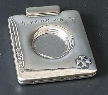 Vintage Zigarrenabschneider "Guillotine" aus 925er Sterlingsilber, Donatus Solingen, Gewicht: 60g