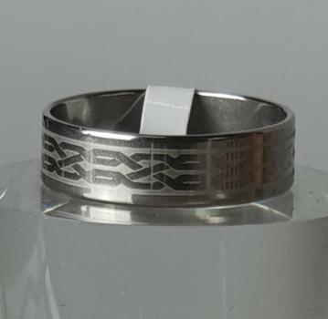 Edelstahlring Design 9, Ringgröße: D 74 (23)