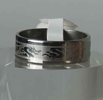 Edelstahlring Design 10, Ringgröße: D 59 (19)