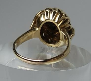 Vintage: Rubin- Diamantring aus 585er Gold, Ringgröße 63, Gewicht: 11,5g